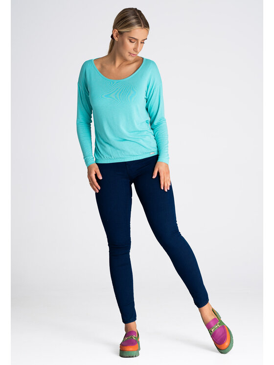 FIGL FIGL Bluzka M981 Zielony Regular Fit