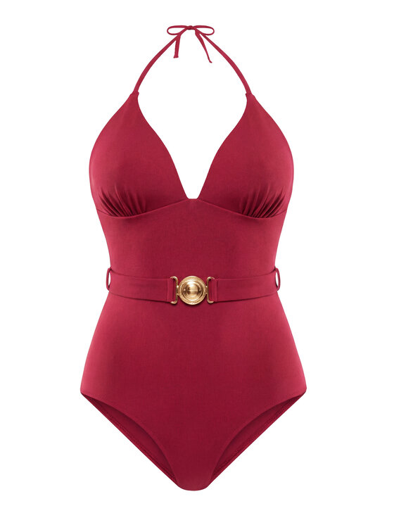 Miss Lou Miss Lou Costume da bagno J-ML034 Bordeaux