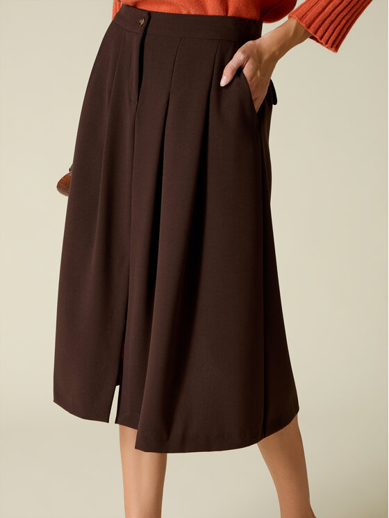 Oltre Oltre Gonna midi 1032R001592N032 Marrone Regular Fit