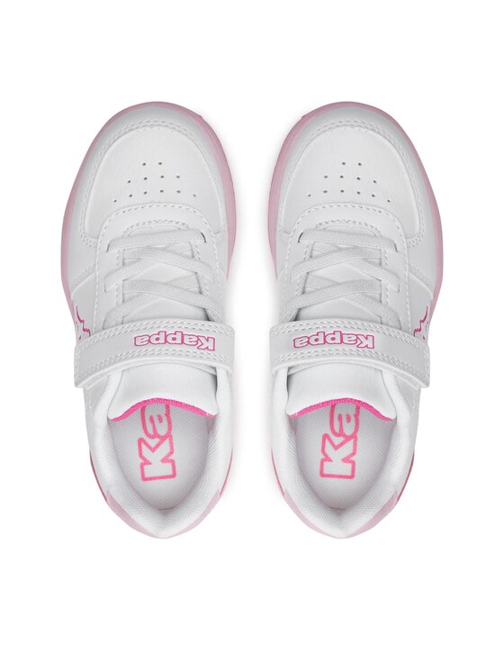 Kappa Kappa Sneakersy Logo Malone Ev Kid 36185LW Biały