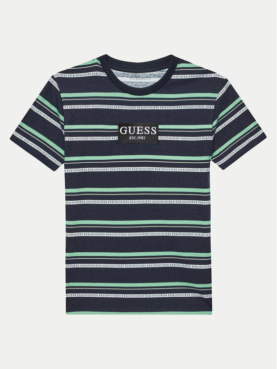 Guess Guess Póló L4YI24 K8HM3 Sötétkék Regular Fit