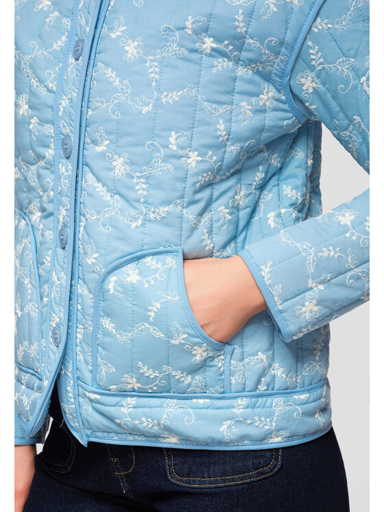 Ombre Ombre Kurtka przejściowa OW-JALP-0125 Niebieski Regular Fit
