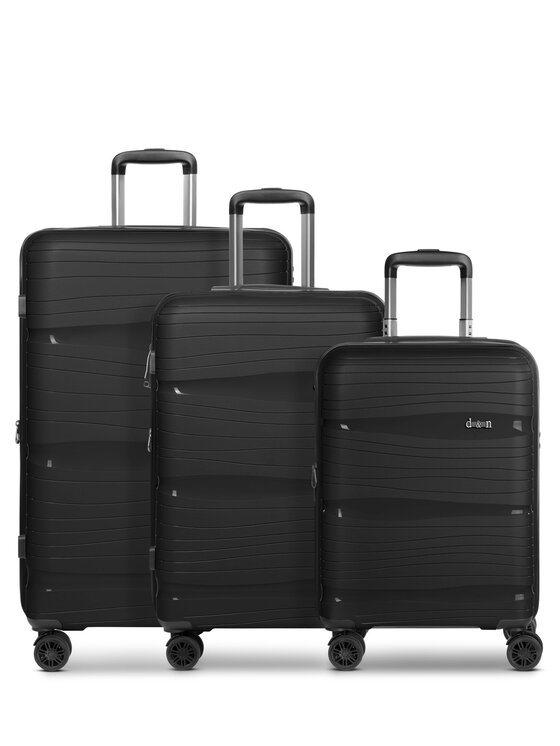 D&N D&N Komplet walizek 301068 Czarny