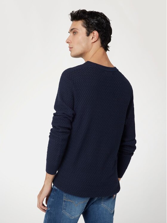 Guess Guess Maglione 166643 Blu Classic Fit