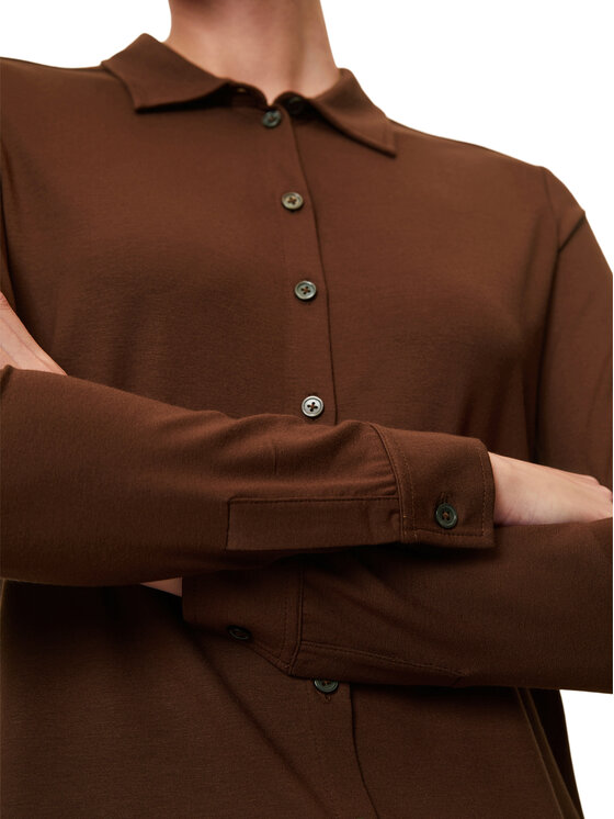 Marc O'Polo Marc O'Polo Srajca 307 2052 52505 Rjava Regular Fit