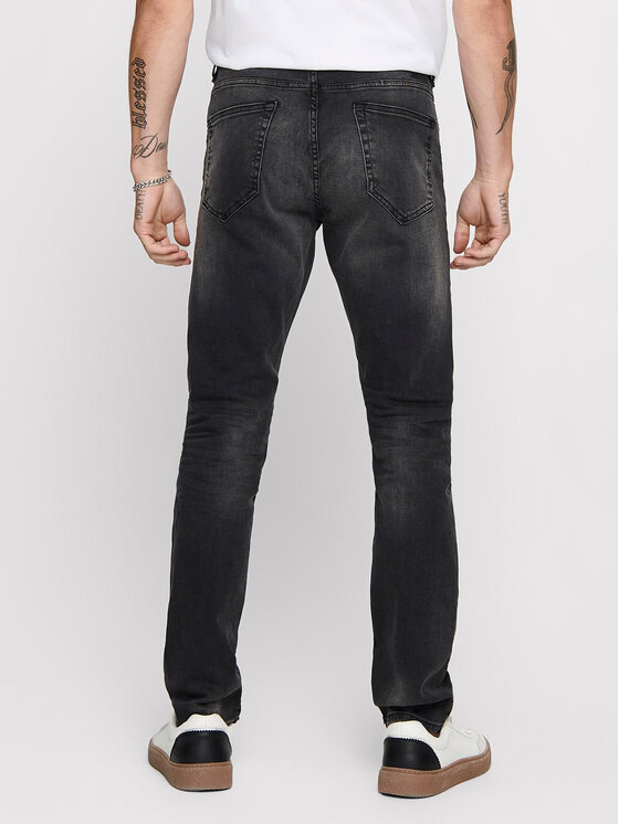 Only & Sons Only & Sons Jeansy Loom 22010447 Czarny Slim Fit
