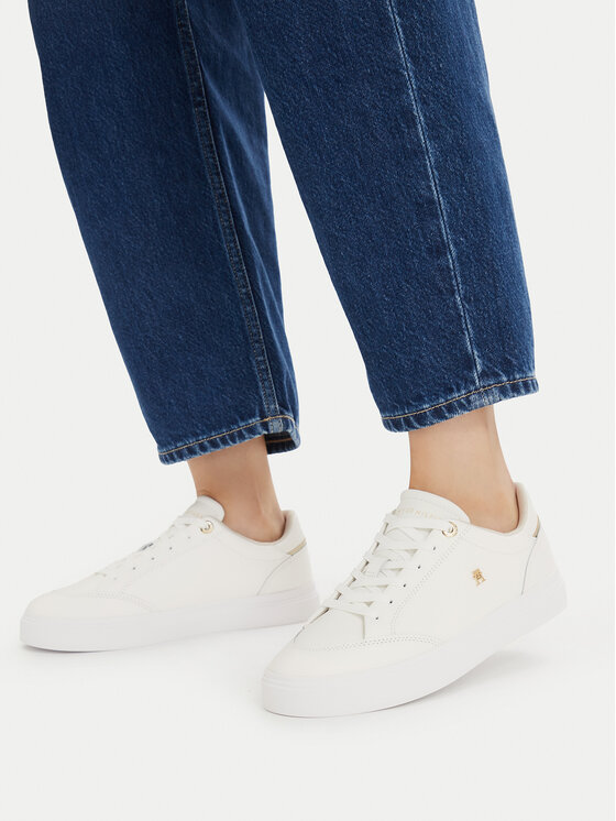 Tommy Hilfiger Tommy Hilfiger Superge Th Chic Cupsole FW0FW09106 Écru