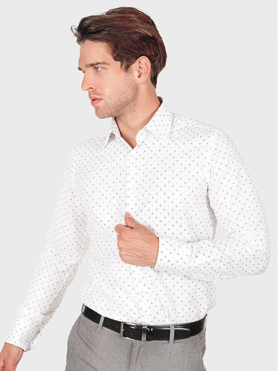 Evenemen Evenemen Koszula STAMPA K75991 Biały Slim Fit