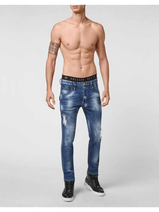 PHILIPP PLEIN PHILIPP PLEIN Jeansy 10359 Niebieski jasny Skinny Fit