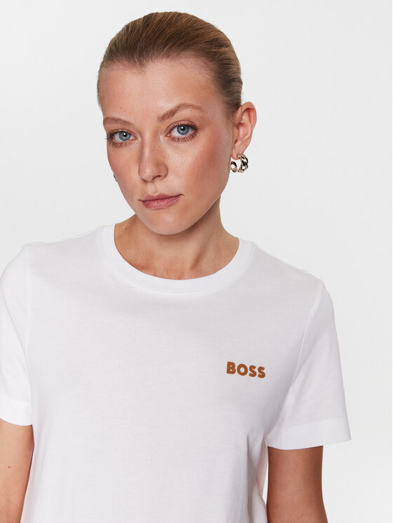 BOSS Boss T-krekls 50489525 Balts Regular Fit