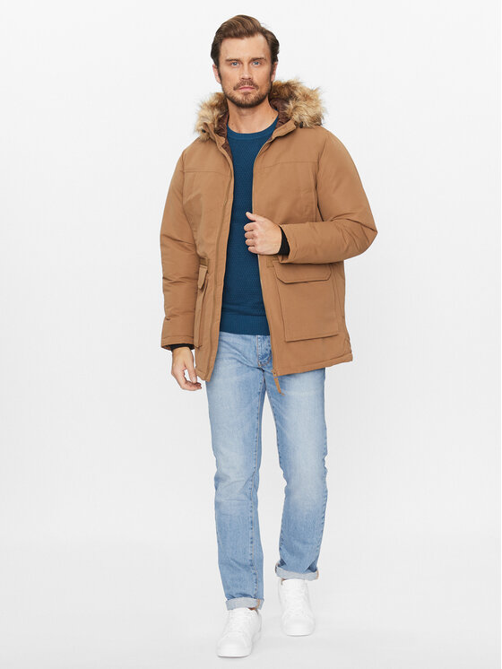 Jack & Jones Jack & Jones Kurtka zimowa Wing 12235858 Brązowy Regular Fit