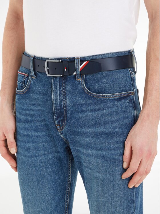 Tommy Hilfiger Tommy Hilfiger Ζώνη Ανδρική Denton 3.5 Corporate AM0AM11467 Σκούρο μπλε