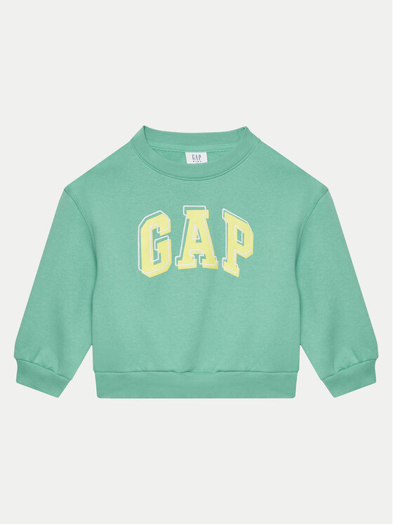 Gap Gap Pulóver 746173-00 Zöld Relaxed Fit
