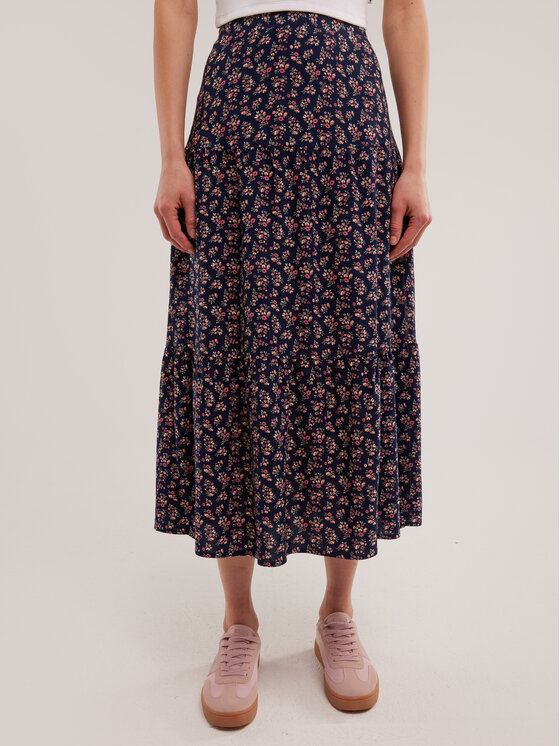 BIG STAR BIG STAR Spódnica midi VENDI Kolorowy Comfort Fit