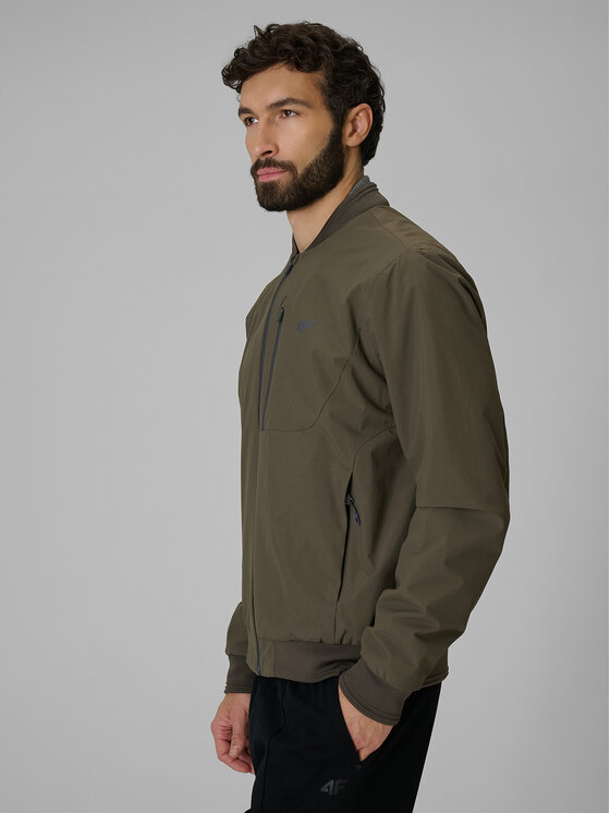 4F 4F Kurtka przejściowa CITY JACKETS Khaki Regular Fit