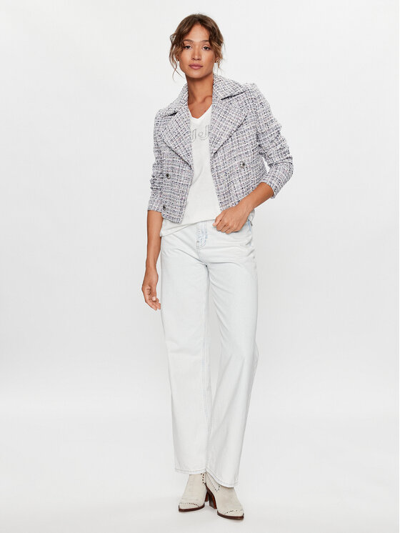 Liu Jo Liu Jo T-krekls TF3297 J6040 Balts Regular Fit