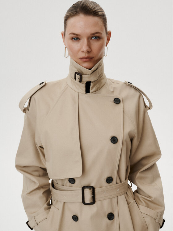 MARI PRETI MARI PRETI Trench Chiara Beige Regular Fit