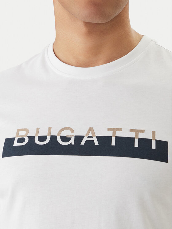 Bugatti Bugatti T-Shirt 8350-75043C Biały Regular Fit