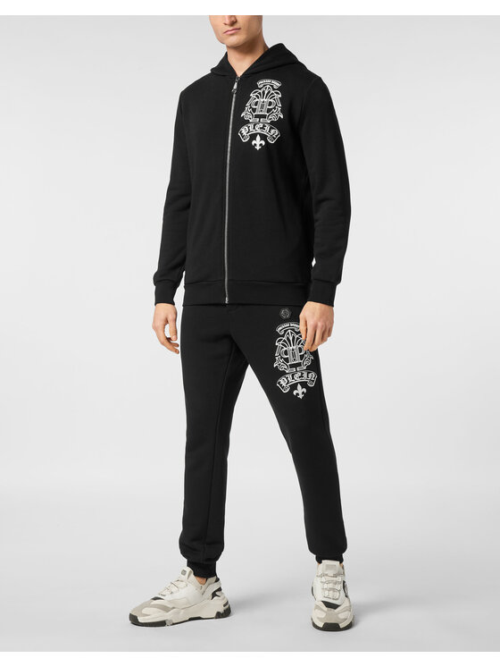 PHILIPP PLEIN PHILIPP PLEIN Bluza 24329 Czarny Jegging Fit