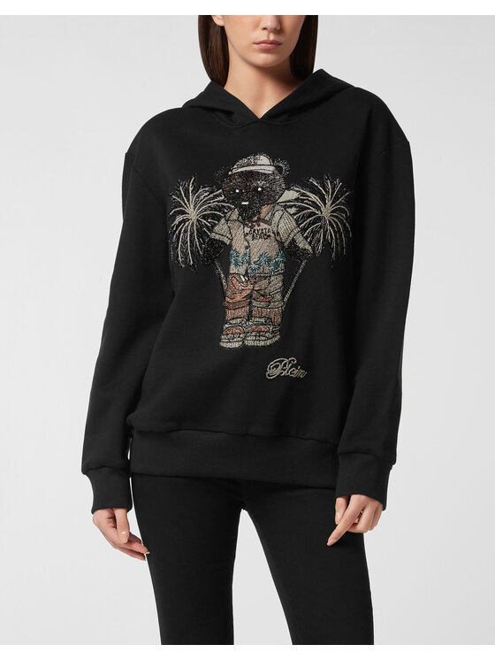 PHILIPP PLEIN PHILIPP PLEIN Bluza 27219 Czarny Regular Fit