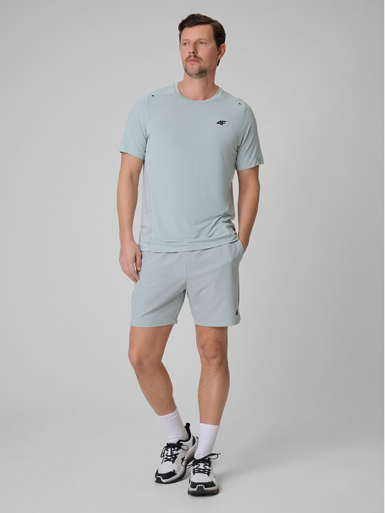 4F 4F Szorty sportowe ATHLETIC Turkusowy Regular Fit