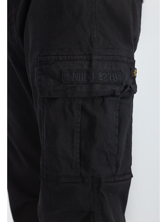 Alpha Industries Alpha Industries Bavlnené nohavice 188202 Čierna Straight Leg