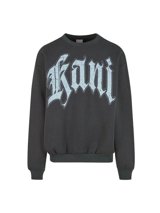 Karl Kani Karl Kani Felpa Inside Out Crew Grigio Regular Fit
