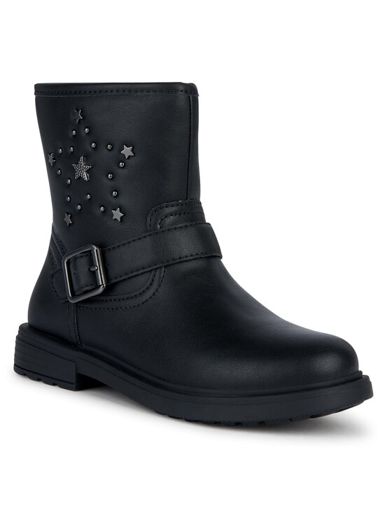 Geox Geox Μποτάκια Jr Eclair J369QR 000BC C9999 S Μαύρο