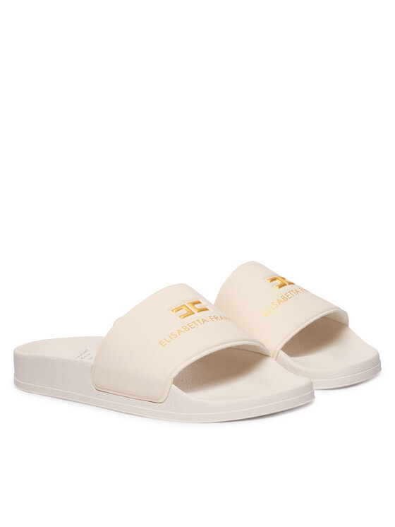 Elisabetta Franchi Elisabetta Franchi Klapki F4A0-E0607-1745698-S Écru