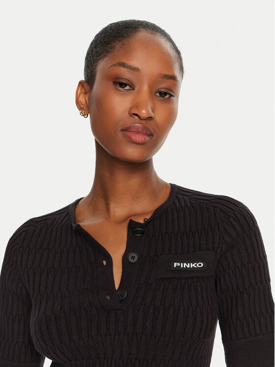PINKO PINKO Polo Egyptian 104363 A27J Melns Regular Fit