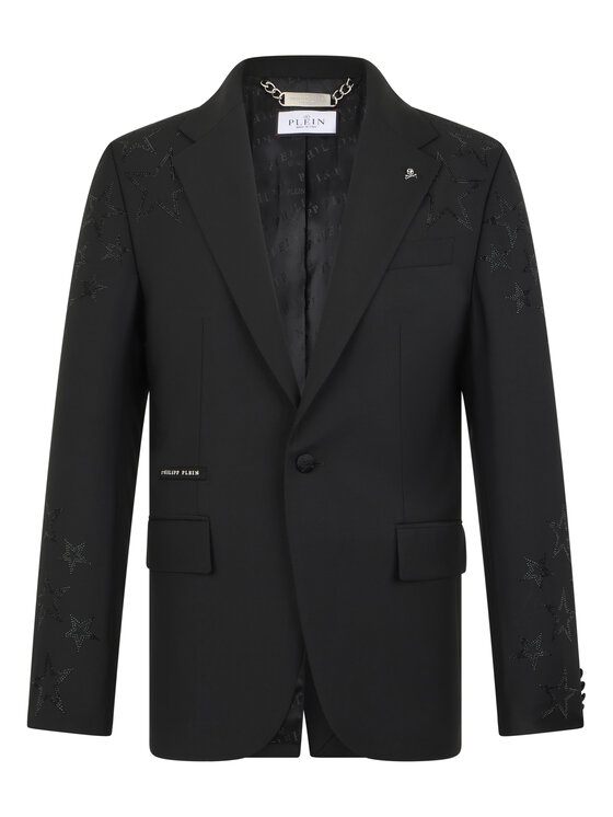 PHILIPP PLEIN PHILIPP PLEIN Marynarka 29060 Czarny Regular Fit