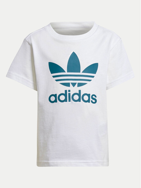 adidas adidas Komplet t-shirt i spodenki adicolor JE1610 Turkusowy Regular Fit