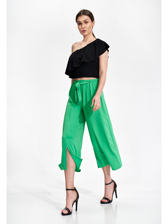 FIGL FIGL Dámske nohavice M860 Zelená Regular Fit