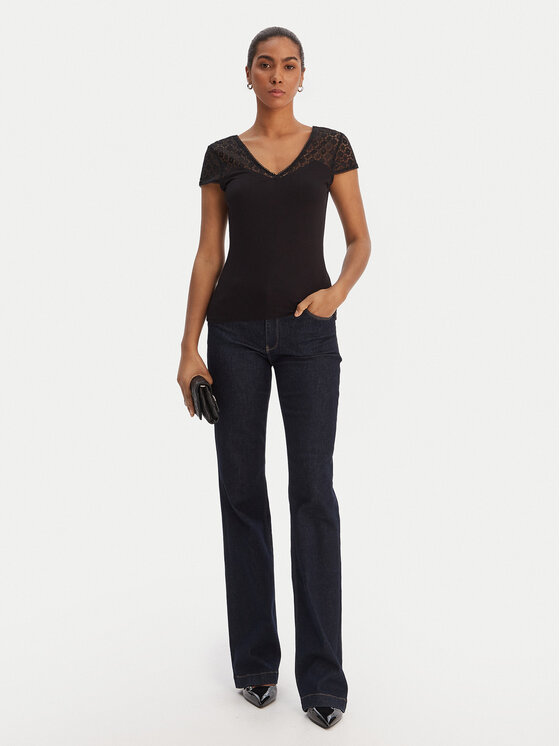 Morgan Morgan Bluzka 251-DFLO Czarny Slim Fit