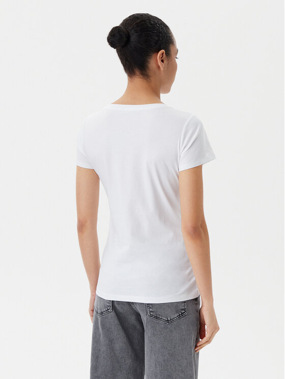 Liu Jo Beachwear Liu Jo Beachwear T-shirt VA5154 JS003 Bijela Regular Fit