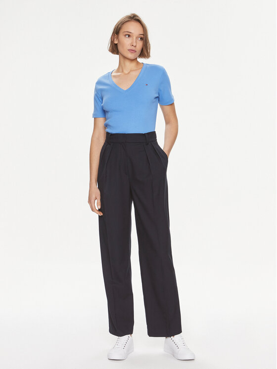 Tommy Hilfiger Tommy Hilfiger Marškinėliai New Cody WW0WW40584 Mėlyna Slim Fit