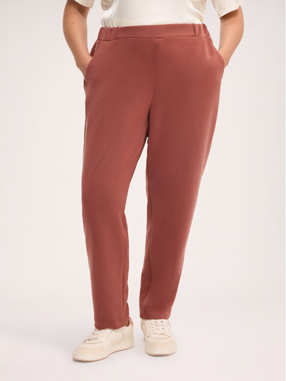 Fiorella Rubino Fiorella Rubino Pantaloni di tessuto P057L002609N037 Marrone Slim Fit