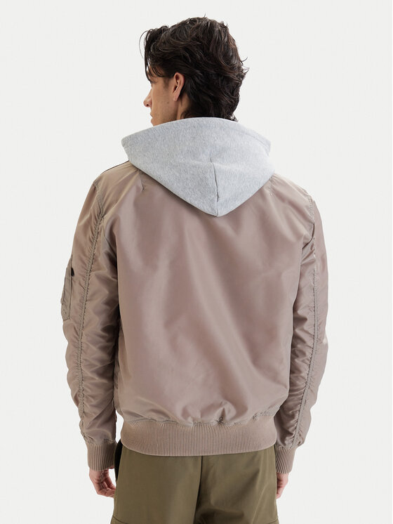 Alpha Industries Alpha Industries Kurtka bomber Ma-1 196108 Beżowy Regular Fit