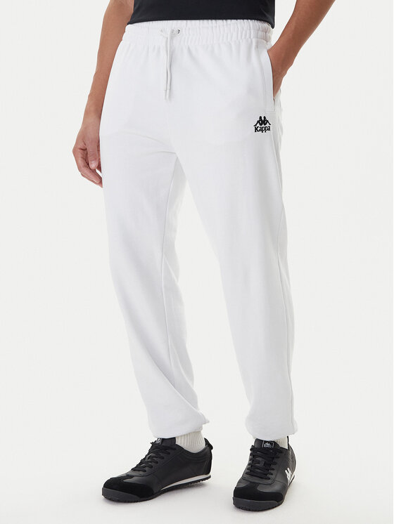 Kappa Kappa Долнище анцуг Gothenburg 331U7EW Бял Regular Fit