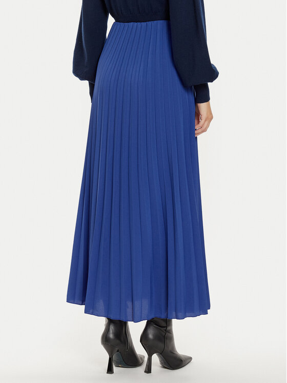 Vero Moda Vero Moda Plisovaná sukňa Soma 10316237 Modrá Regular Fit