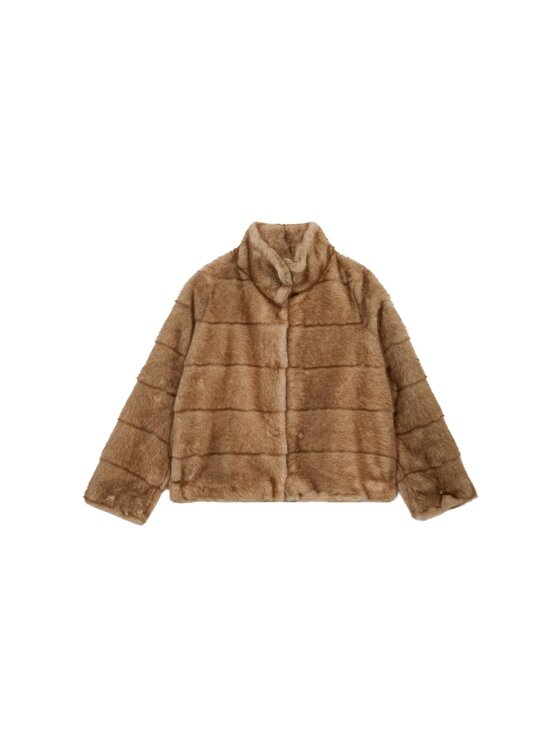 Oltre Oltre Cappotto 8719R001286N002 Écru Boxy Fit