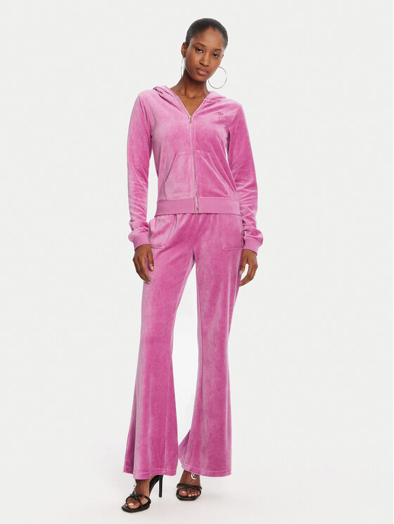 Juicy Couture Juicy Couture Mikina Robyn JCSEBJ007G Růžová Slim Fit