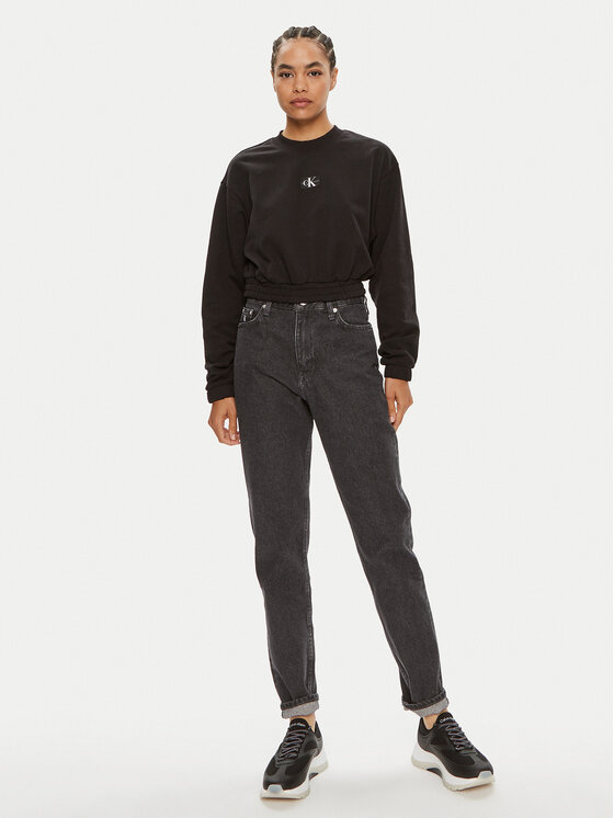 Calvin Klein Jeans Calvin Klein Jeans Jeans hlače J20J223636 Siva Mom Fit