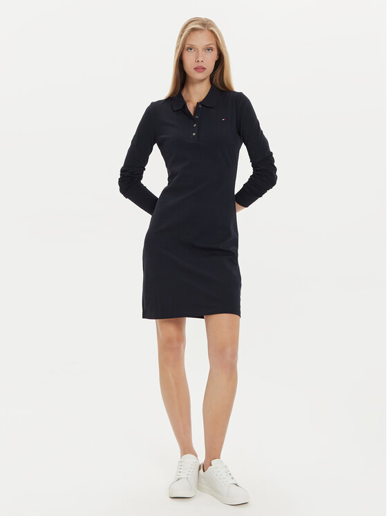 Tommy Hilfiger Tommy Hilfiger Ежедневна рокля 1985 WW0WW43230 Тъмносин Regular Fit