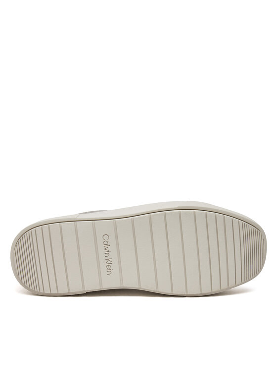 Calvin Klein Calvin Klein Сникърси Flatform Cup Lace Up W/Ml Felt HW0HW02325 Сив