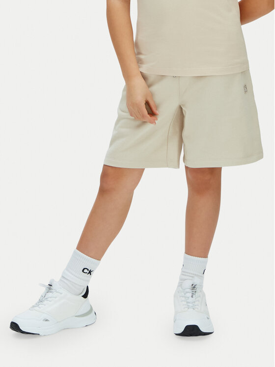 Calvin Klein Jeans Calvin Klein Jeans Pantaloncini sportivi Mini Badge LV1CKSJC52 Beige Regular Fit