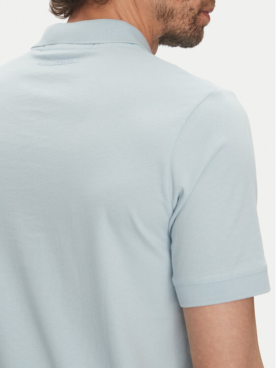 KARL LAGERFELD KARL LAGERFELD Polo 745710 552224 Błękitny Regular Fit