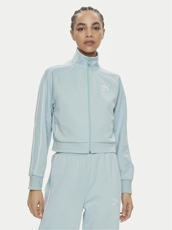 Puma Mikina T7 624211 Modrá Relaxed Fit