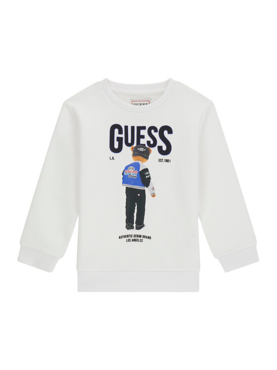 Guess Guess Pulóver N6RQ03 KAD74 Fehér Regular Fit