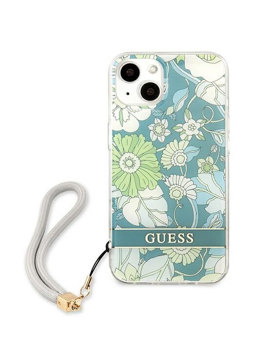 Guess Guess Etui na telefon Flower Cord Zielony